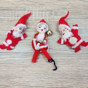 3 PIECE VINTAGE Santa Lot Made in Japan